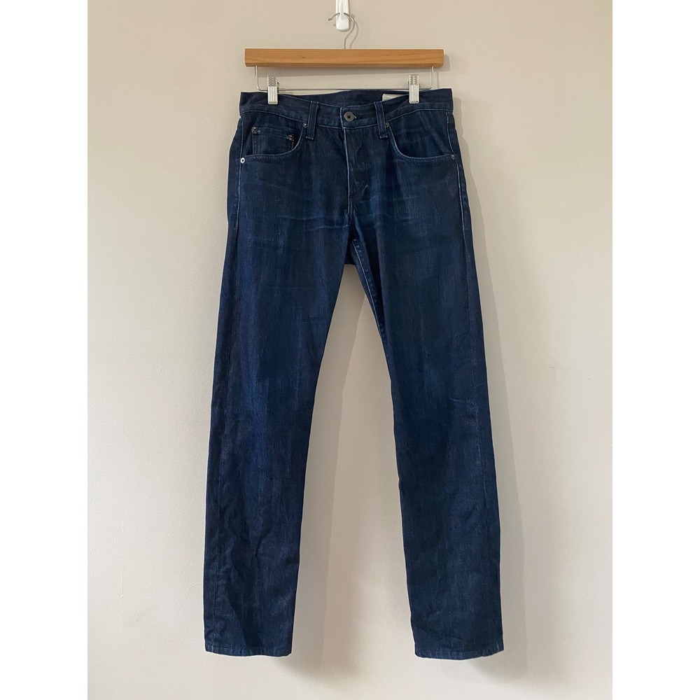 Rag & Bone Standard Issue Fit 2 Slim Leg Jeans Tonal Selvage Button Fly Size 29